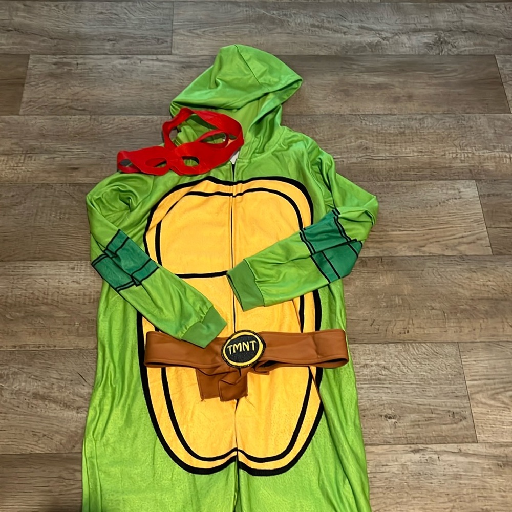 Adult S/M TMNT Ninja Turtle Onesie Costume